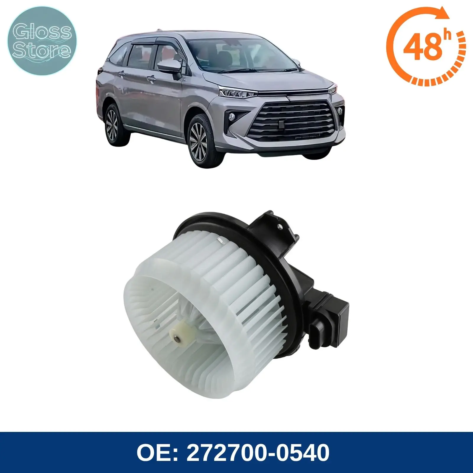 272700-0540  Auto AC Conditioning Electronic Heating Fan Automotive Blower Motor For Toyota Avanza 2007-2023
