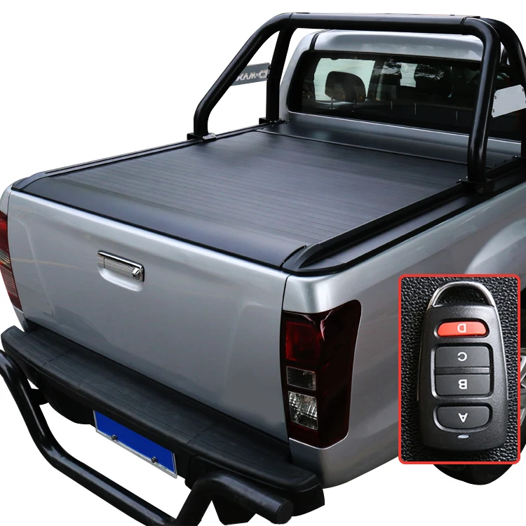 

Roller lid Truck Pick up bed cover for Chevrolet Toyota DMAX Electric Aluminium Alloy Tonneau Cover for Ford Pickup