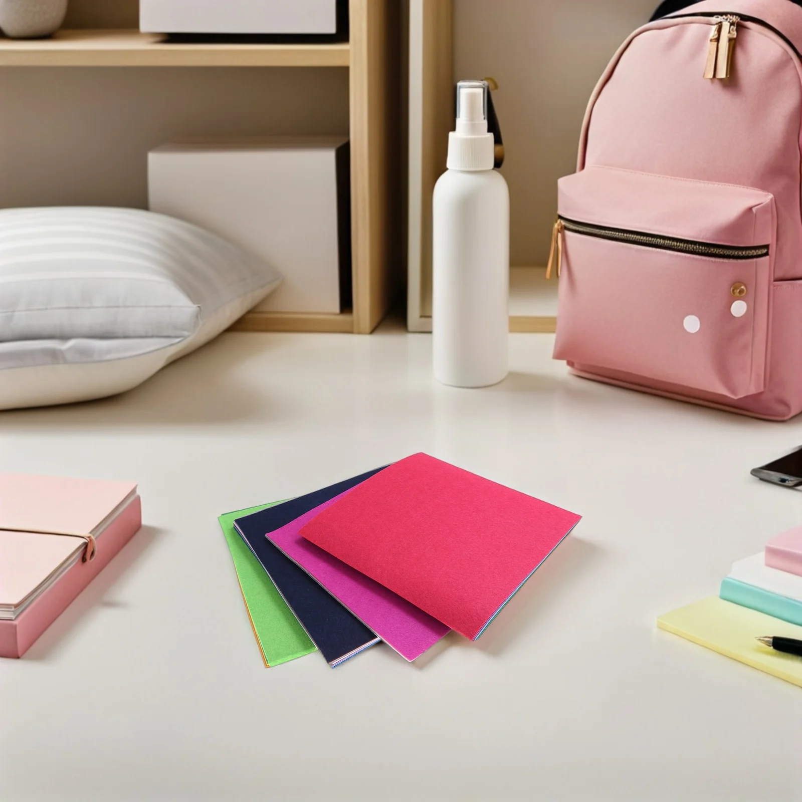 40 قطعة متعددة الألوان غير المنسوجة النسيج ورقة 15x15 سنتيمتر دائم قابلة لإعادة الاستخدام DIY بها بنفسك الحرفية المواد للمشروعات الفنية ألوان عشوائية #4