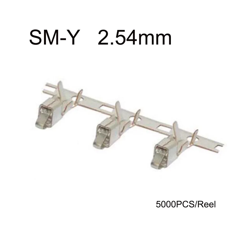 5000PCS/reel SM-Y 2.54mm Female terminal connector Phosphor copper pin Waterproof harness terminal socket