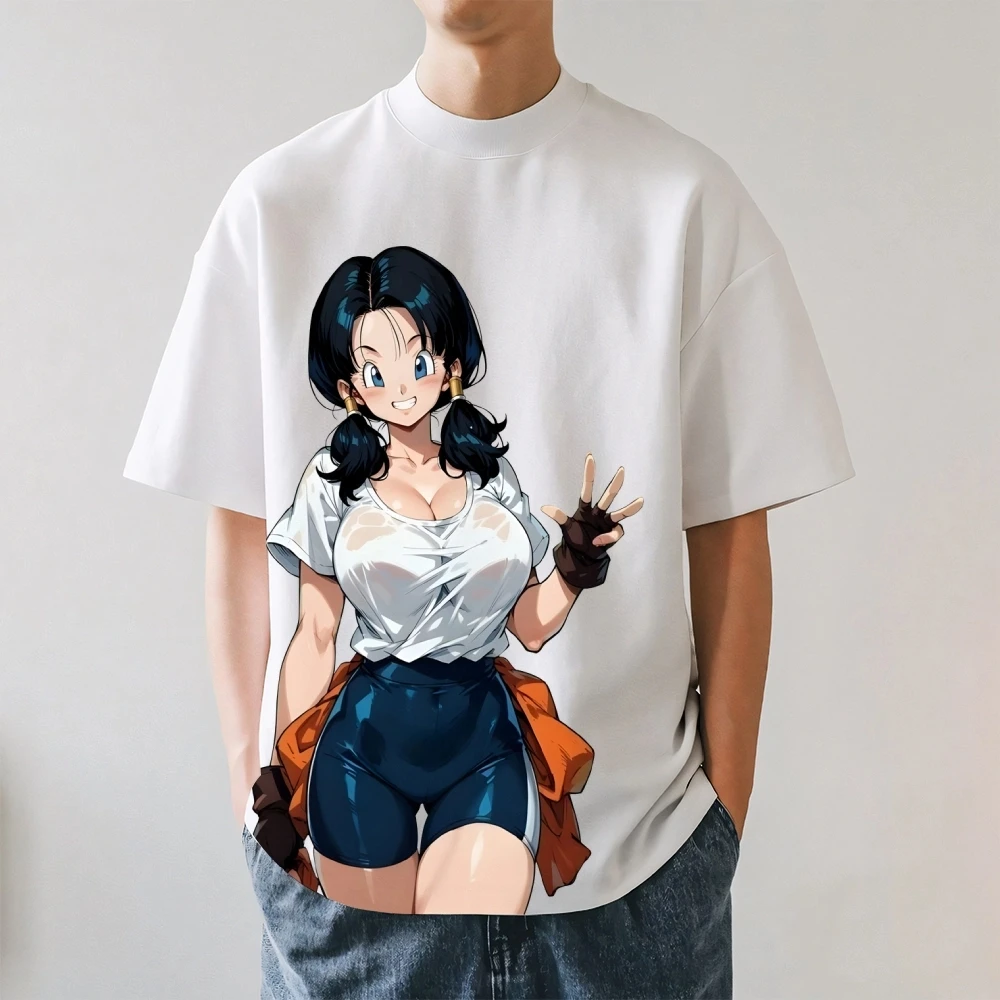 Dragon Ball Videl Japanese Style Classic Tee High-quality Streetwear Men's Clothing Women Clothing 2026 Summer New T Shirt