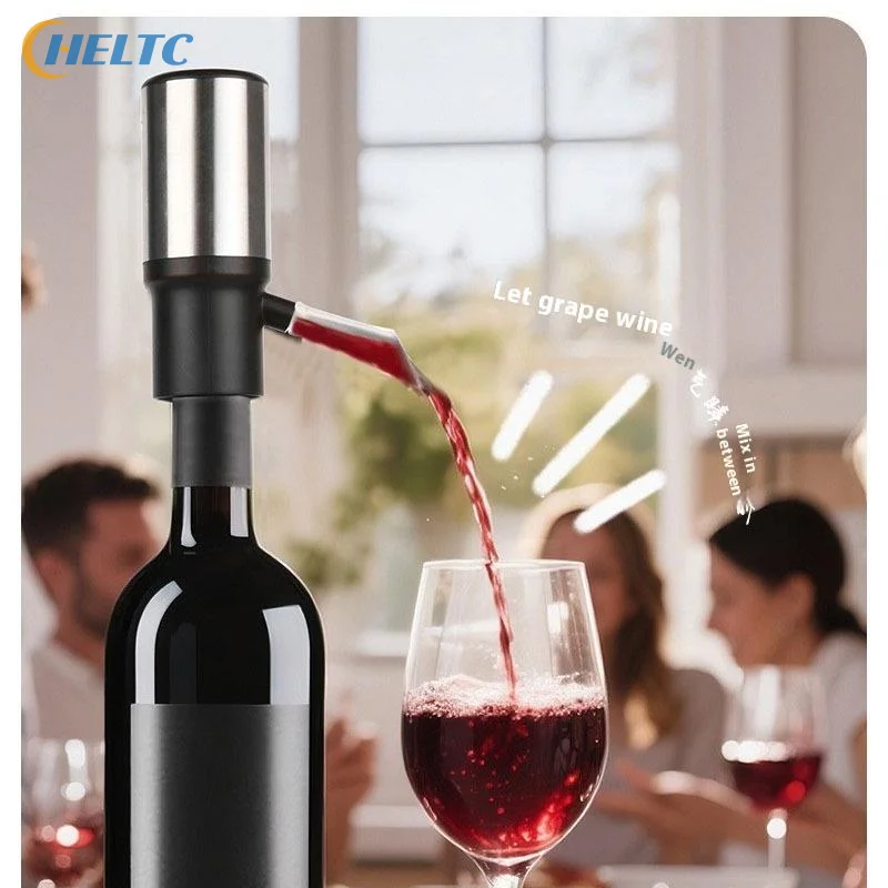 Elektryczny dekantator do wina USB, inteligentny dekantator do czerwonego wina, łatwy w czyszczeniu, pneumatyczny elektryczny dekantator, kreatywny dozownik do wina.