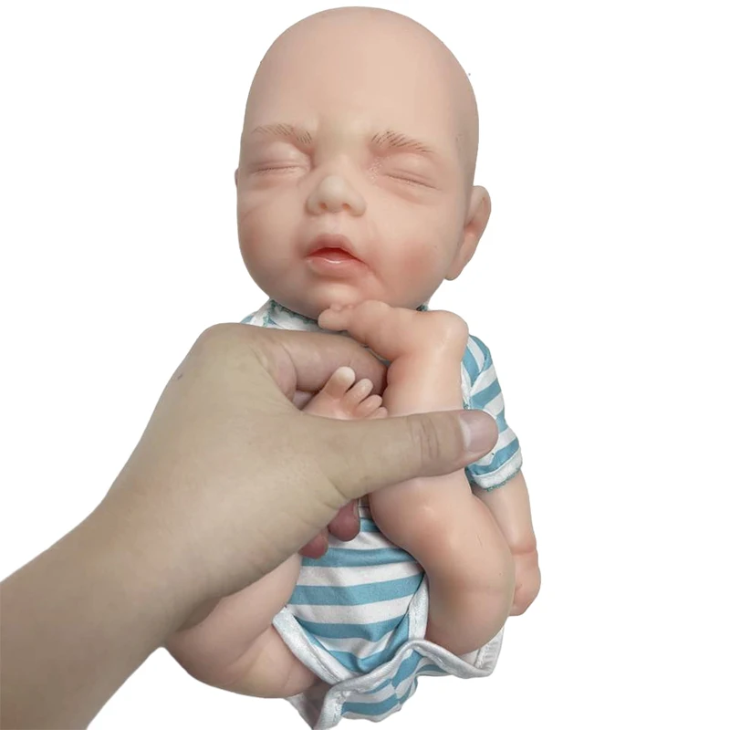 Cosdoll 40cm 2200g 100% corpo inteiro silicone reborn boneca realista olhos fechados masculino brinquedos do bebê menino para crianças bonecas presente