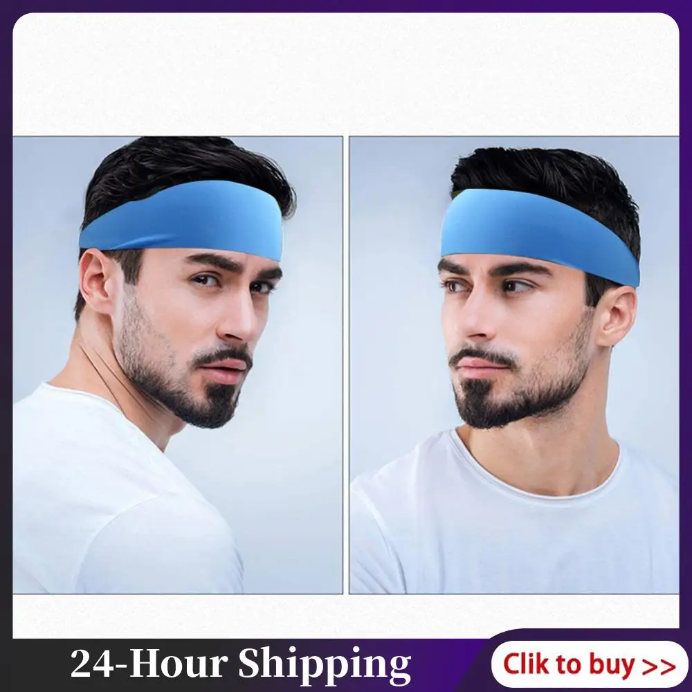 

Elastic Headband Quick Dry Sweat Absorption Headdress Anti-slip Head Scarf Breathable for Yoga Running Biking