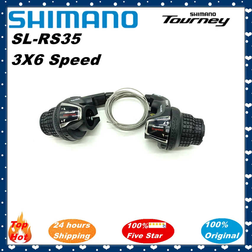 Shimano Tourney SL-RS35 3x6s /3x7s 18 Vitesses 21 Vitesses VTT Vélo Twist Shifter Levier Pièces De Vélo