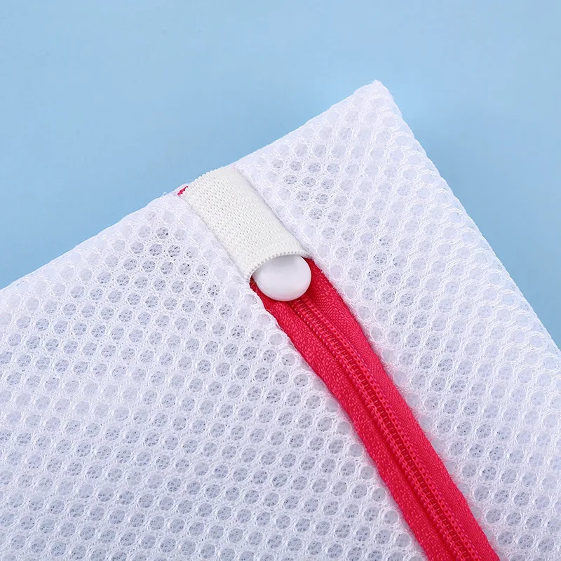 Square Polyester Mesh Laundry Bag Clothing Protection Disinfectant Granule Detergent Pod Isolation Bag Washing Machine Storage