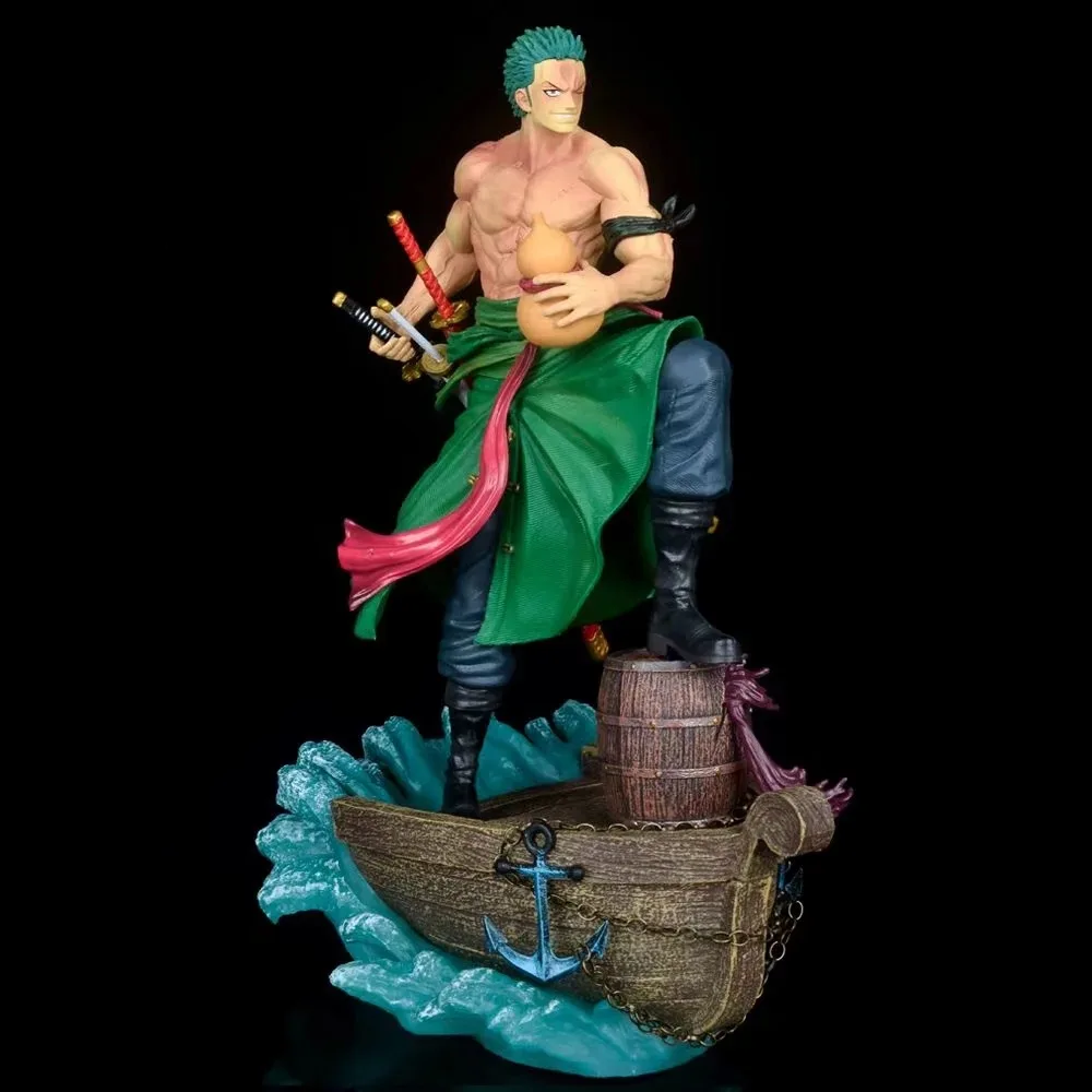 

Anime One Piece Roronoa Zoro Captain GK PVC Action Figure Collectible Model Doll Toy 37CM