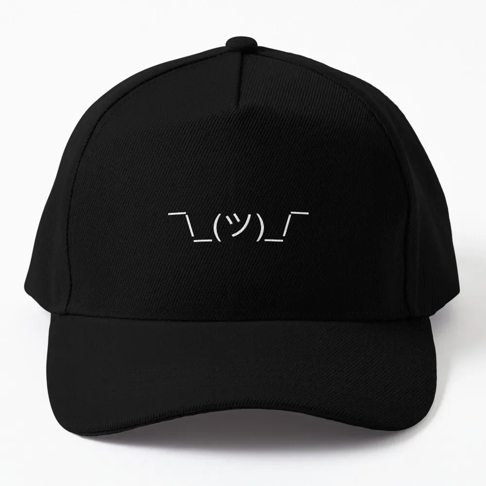 Shruggie shrug white ascii Baseball Cap Snap Back Hat Golf Wear fishing hat Male Cap Women'S