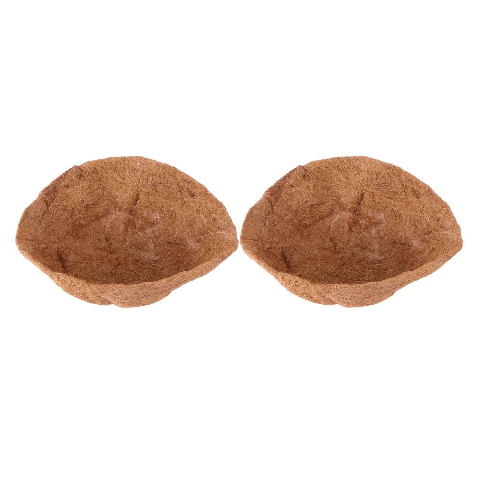 2 Pezzi 30Cm Mezza Sfera in Fibra di Cocco per Vasi, Ecologico, Traspirante, Anticorrosivo, Tappetino per Piante, Cuscino per Vasi da Fiori e Ufficio