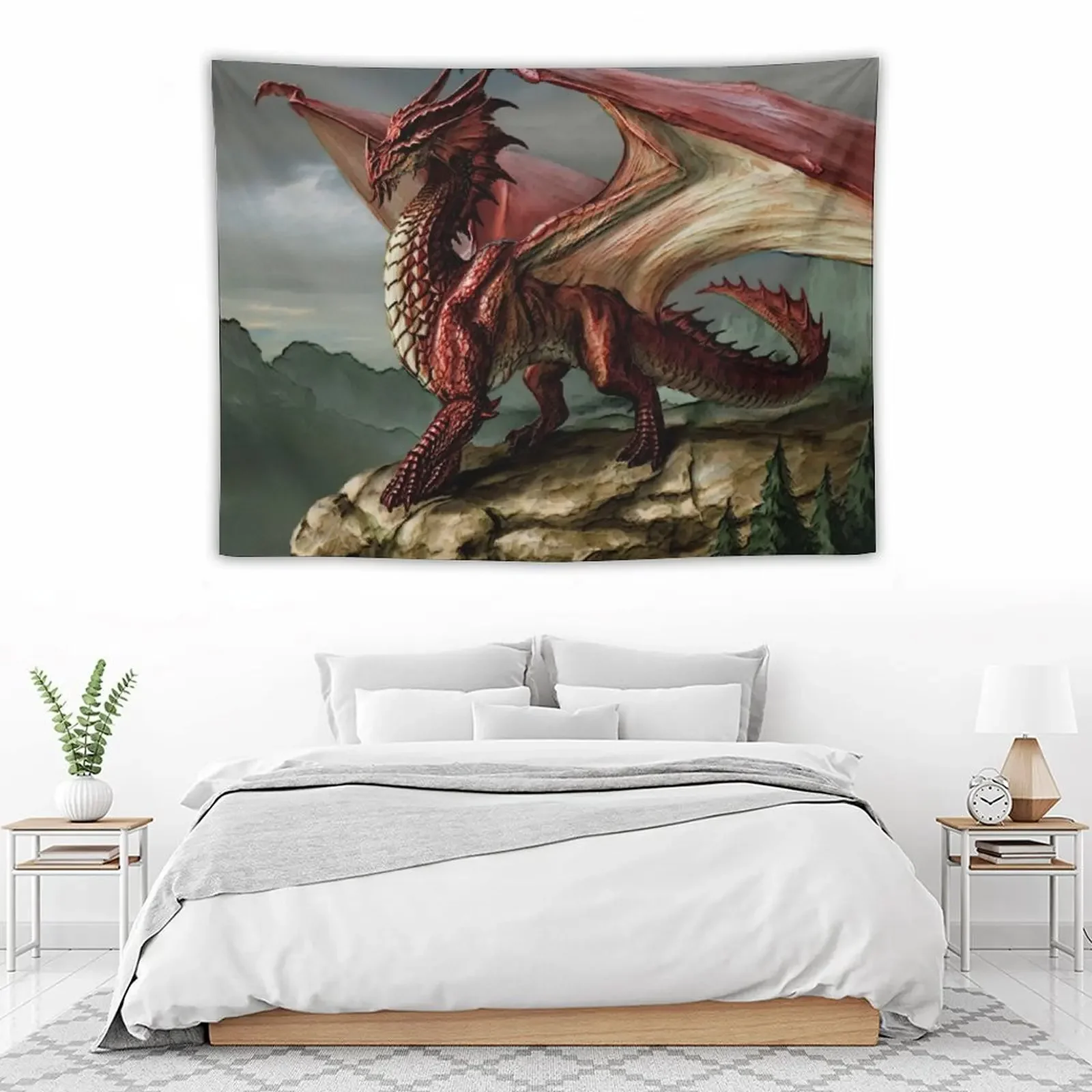 

Red Dragon Tapestry Decor For Bedroom Wall Hanging Decoration For Rooms Home Decoration Tapestry