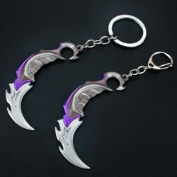 CsGo Knife KeyChains Valorant Karambit Key Chains Model CS GO Keyring llaveros Pendant Key Holder Game Jewelry Gift