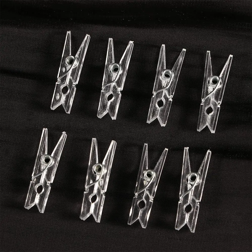 20/50/100 pcs Wind-proof Clothesline Accessory Clamp Airer Home Supplies Photo Clip Clothespins Laundry Supplies Clothes Pegs