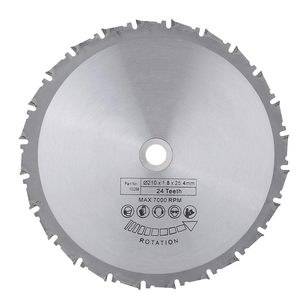 木工用超硬丸鋸刃-tct-切断ディスク-210-254mm-24歯