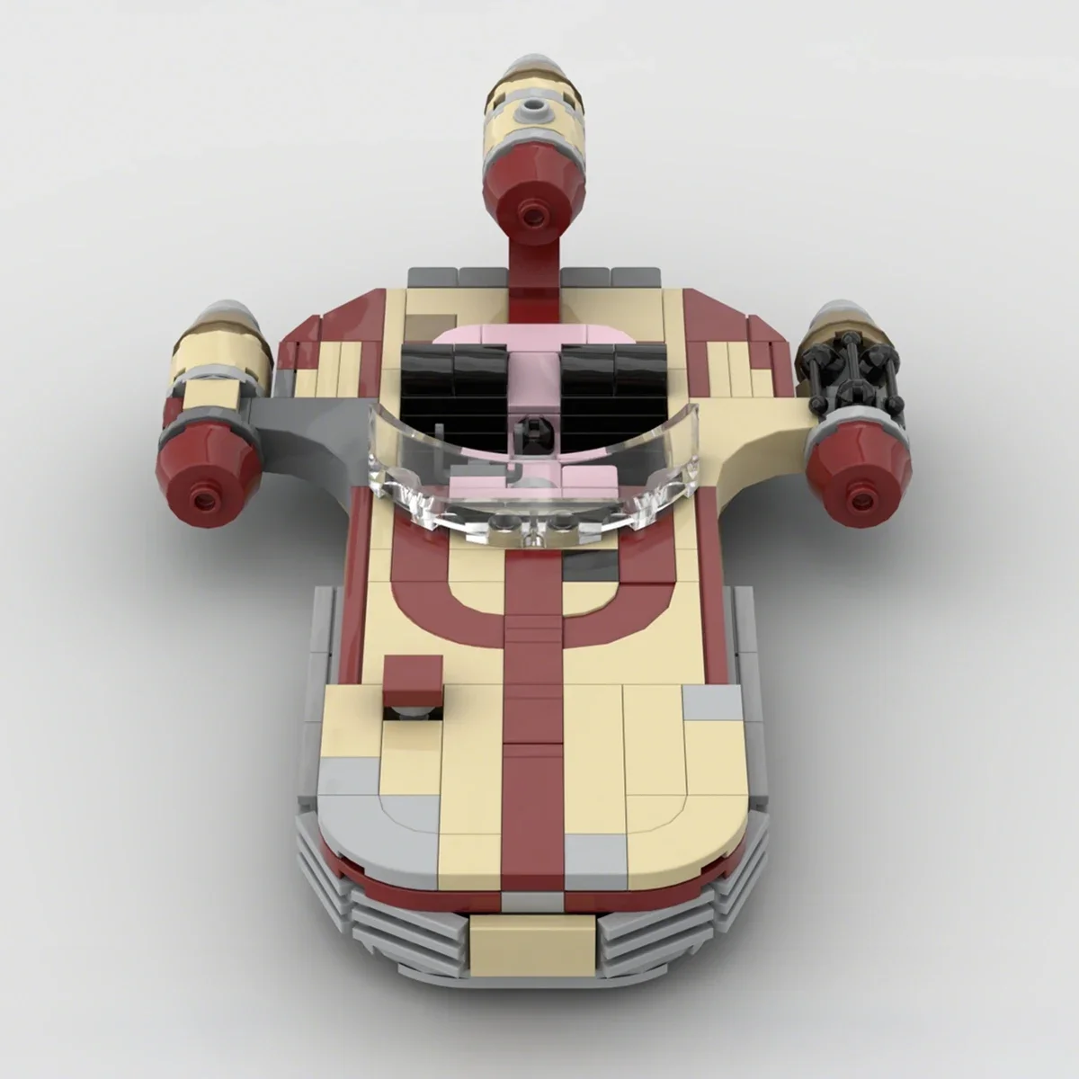 MOC-Landspeeders X-34 Home Decor Star-ship Spaceships Fighters-Land-Airship Model Building Blocks Bricks Toys Gift