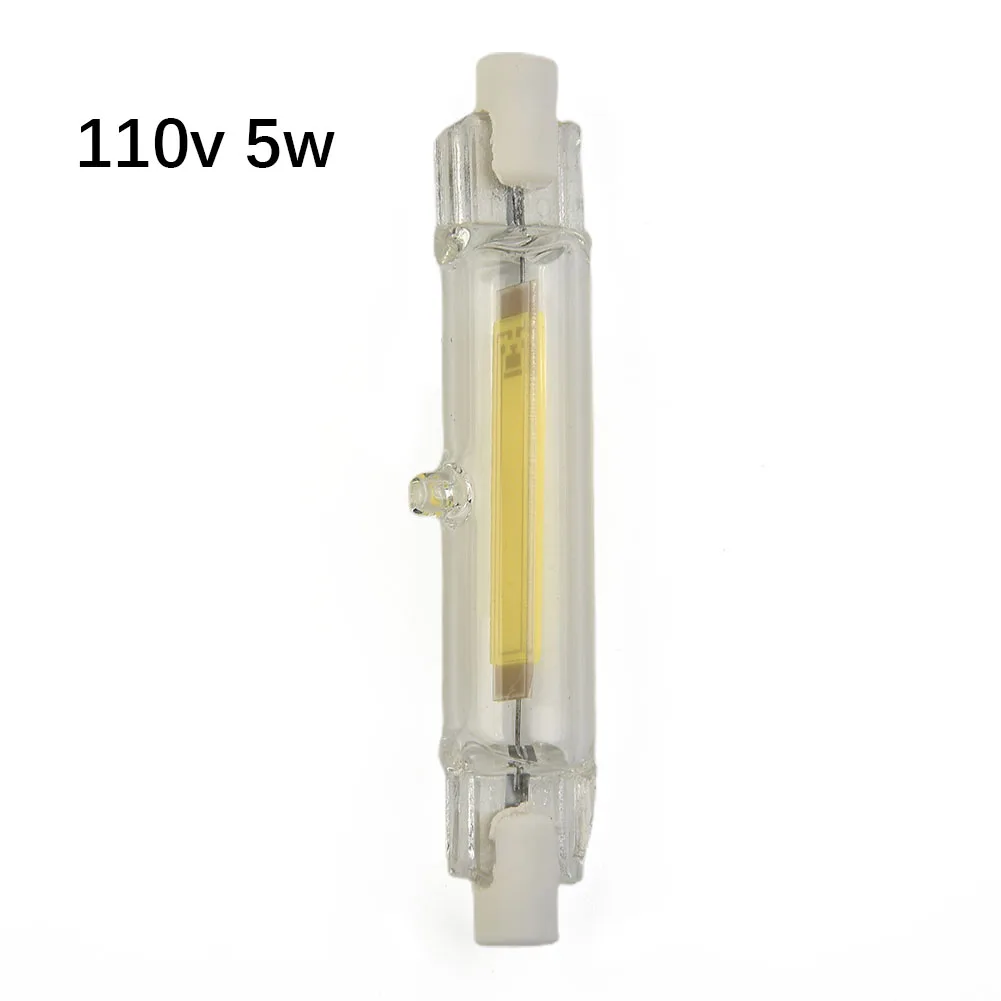 High Power COB R7s LED Glass Tube 5W 78mm/9W 118mm Dimmable Replace Halogen Light Lamp 220V/110V For Home Garden
