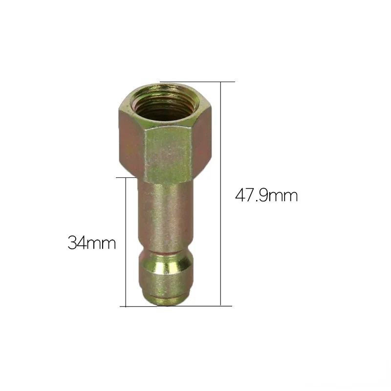 High Pressure Washer Connector Long Quick Insert 1/4 Turn Inner Wire G1/4 High Pressure Car Wash Gun Accessories Long Male Head