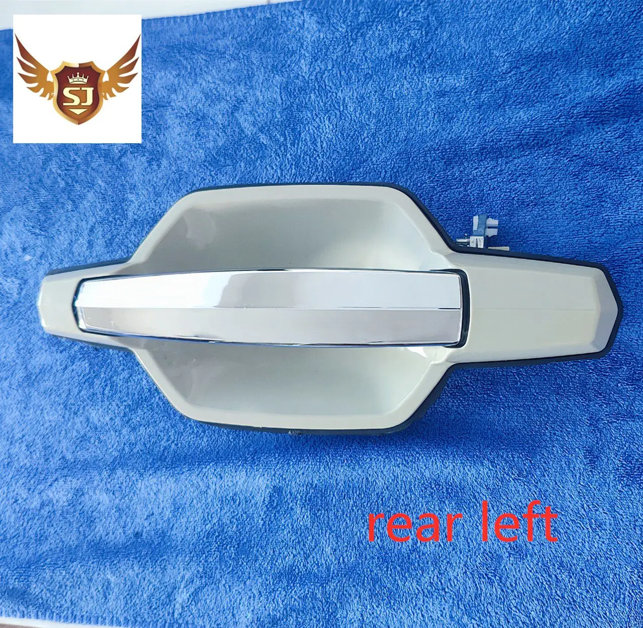 Exterior Door Handle for Hyundai Terracan 2001-2007, Smooth Chrome Door Handle, Rear Left and Right