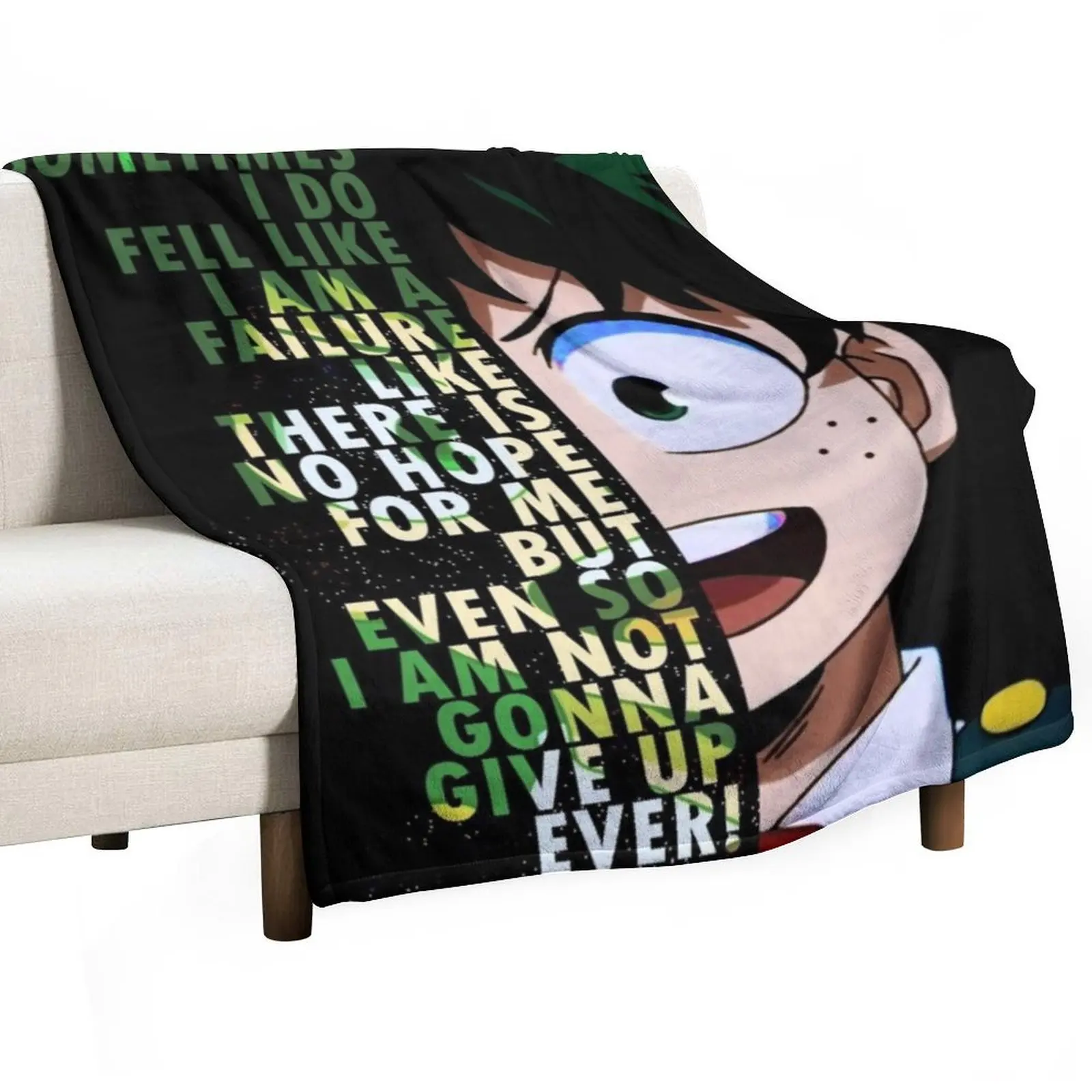 Sometime I Do Fell Like I Am A Failure Deku Throw Blanket Picnic Beautifuls Blankets