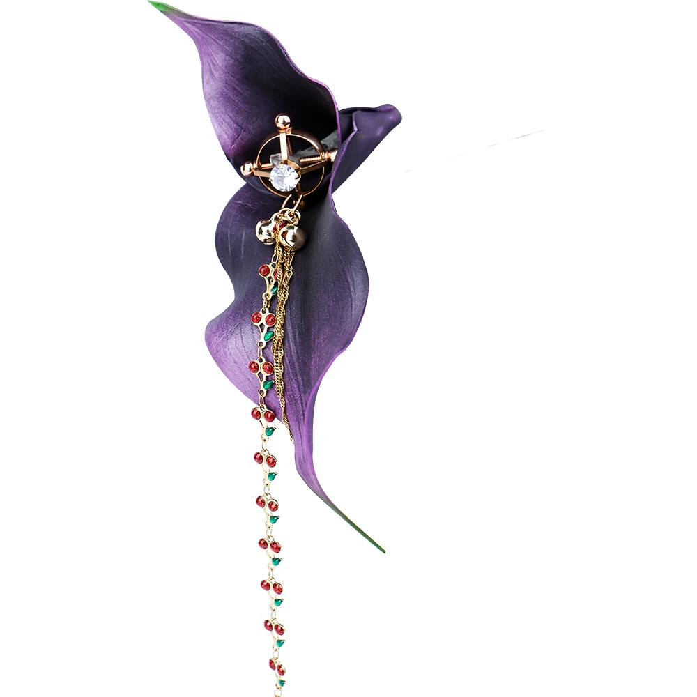 SXM جديد الحلمة المشابك الإناث الصدر تحفيز الجسم ملحقات السلسلة BDSM لعبة الحلمات إغاظة يمزح الجنس لعب للنساء