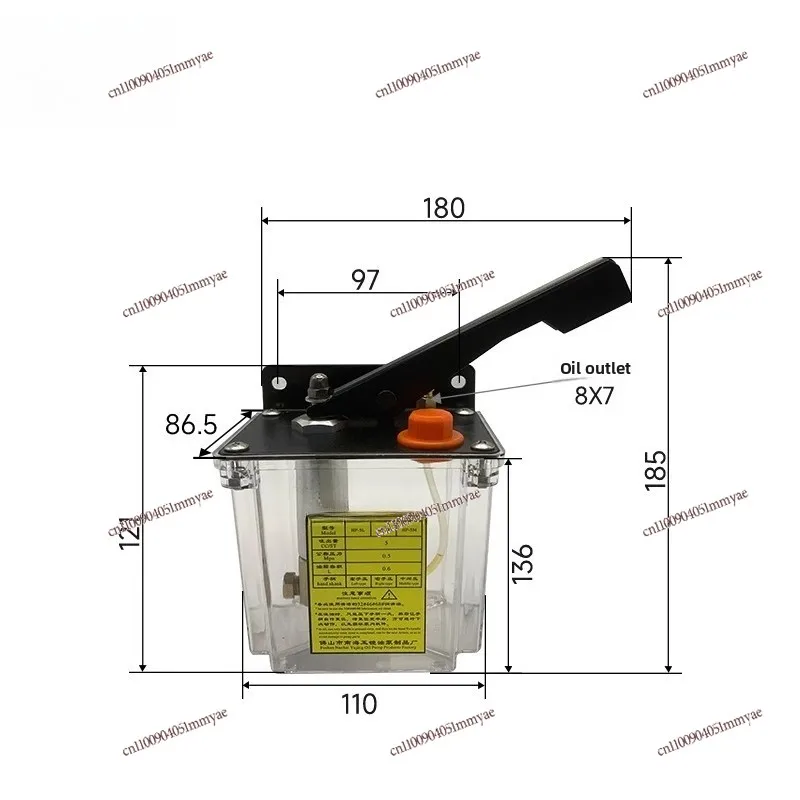 Hand lubrication pump Oil injector Oil injector Engraving oil pump