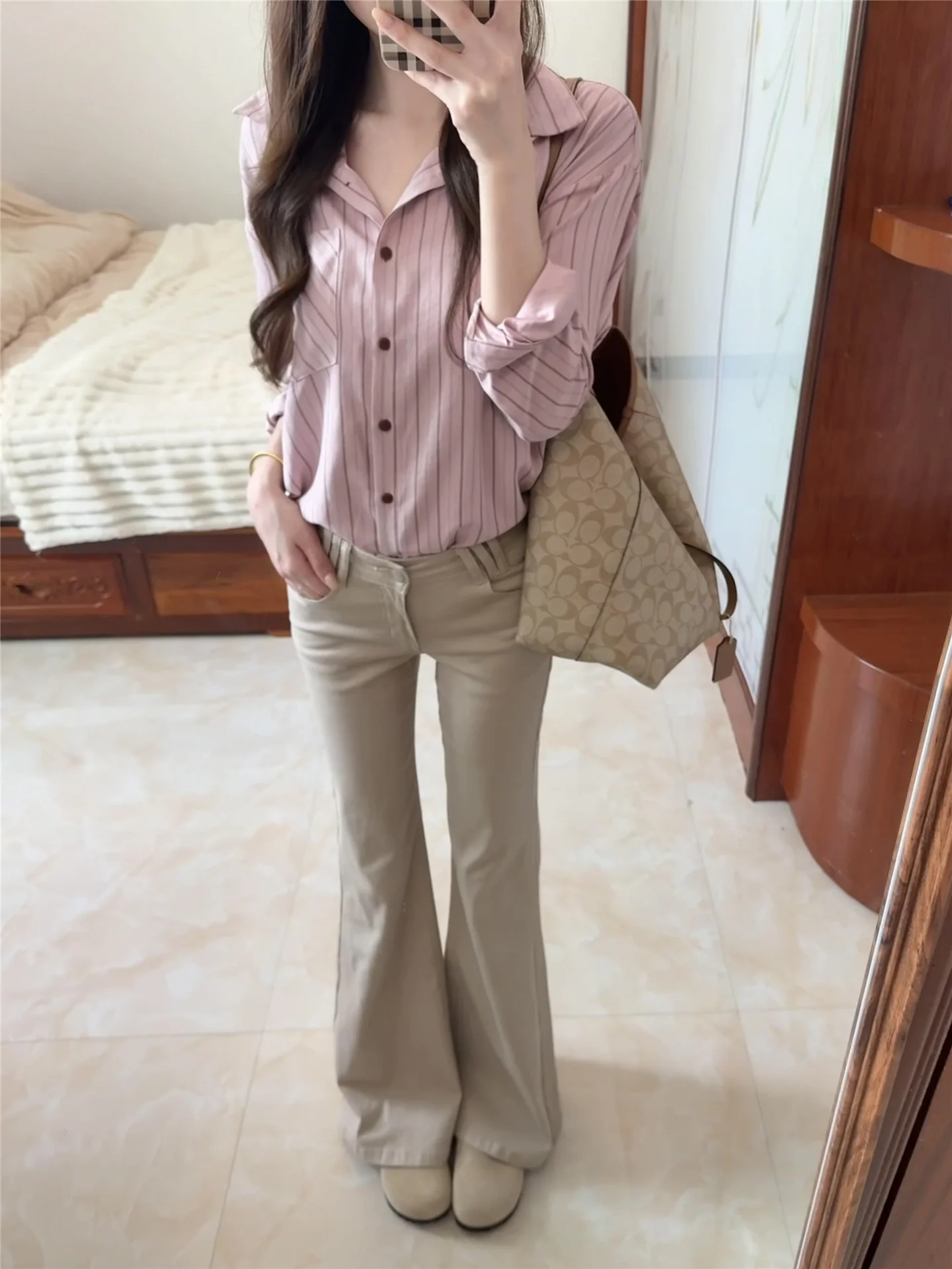 

Low Waist Flared Jeans Women's Spring Summer Slimming Washed Casual Cotton Denim Pants High Rise Bootcut Trousers