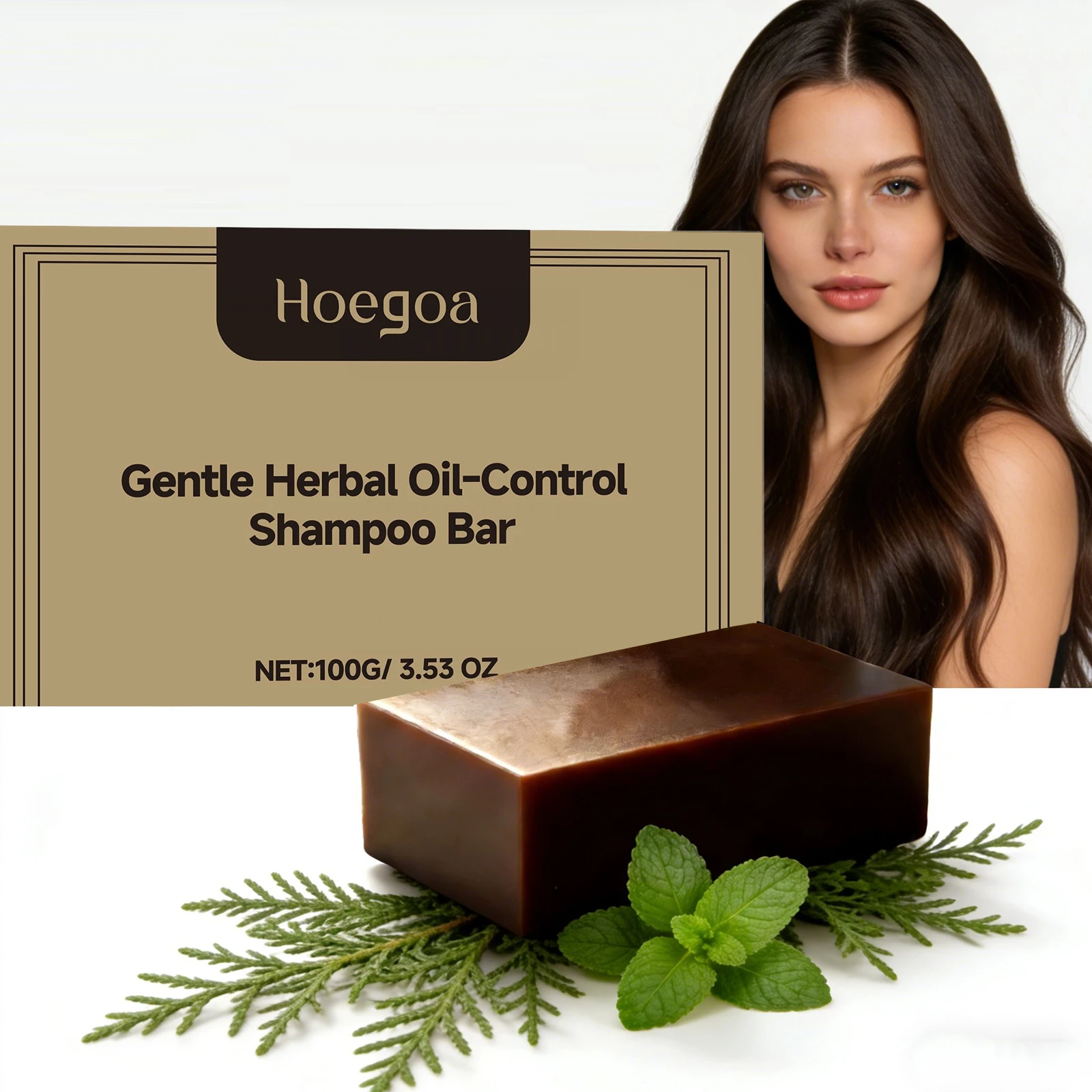 

Herbal Shampoo Soap Anti Loss Repair Damaged Hair Strengthen Hair Root Deep Cleansing Nourish Scalp Oil Control Fluffy Hair Care