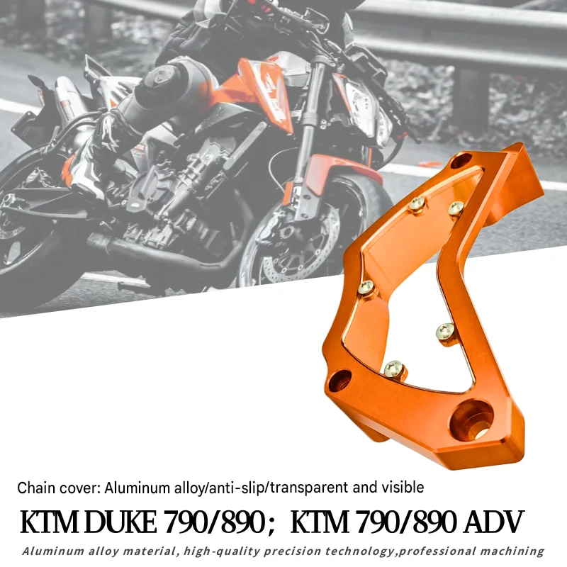 For KTM 790/890 DUKE/790/890 ADV, accessory chain protection cover, small fly cover, engine transparent cover
