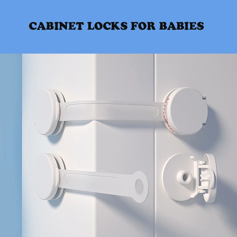 10Pcs Safety Locks Child Cabinet Locks For Babies Anti-Pinch Hand Drawer Window Door Toilet Refrigerator Baby Safe Protection