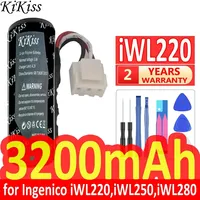 KiKiss Battery 3200mAh For Ingenico iWL220 iWL250 iWL280 Iwe280 iWL252 iWL255 iWL251 for Newland ME31 SP610 SP60 POS