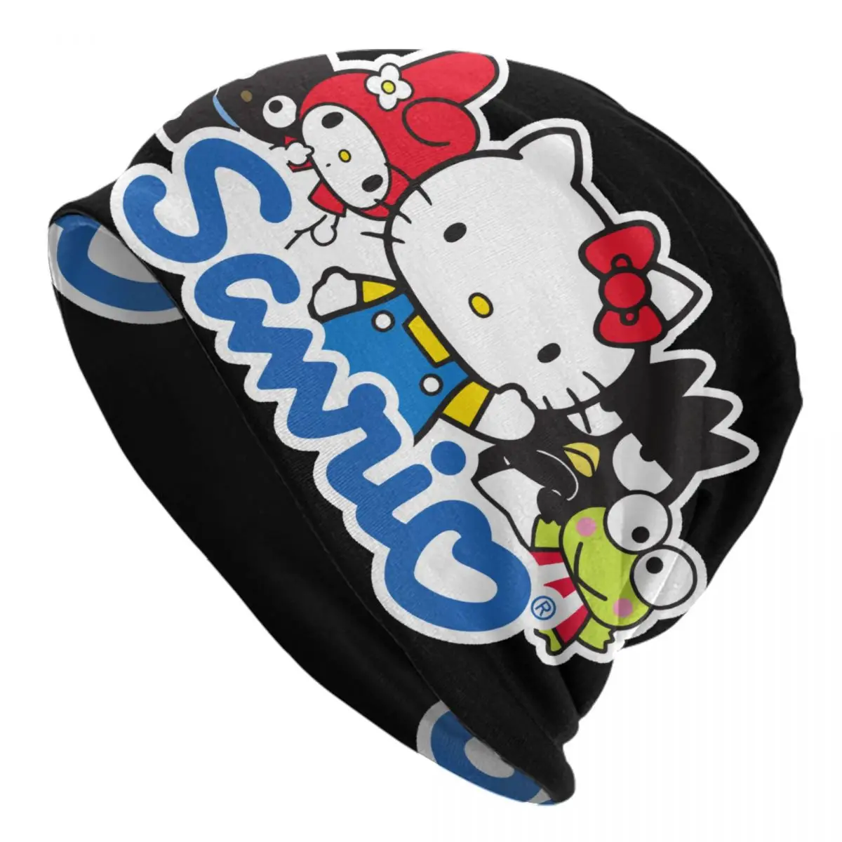 

Белые шапки Kitty на заказ Hello Kitty Skullies для мужчин и женщин, уличная одежда унисекс, зимняя теплая вязаная шапка, шапки с капюшоном для взрослых