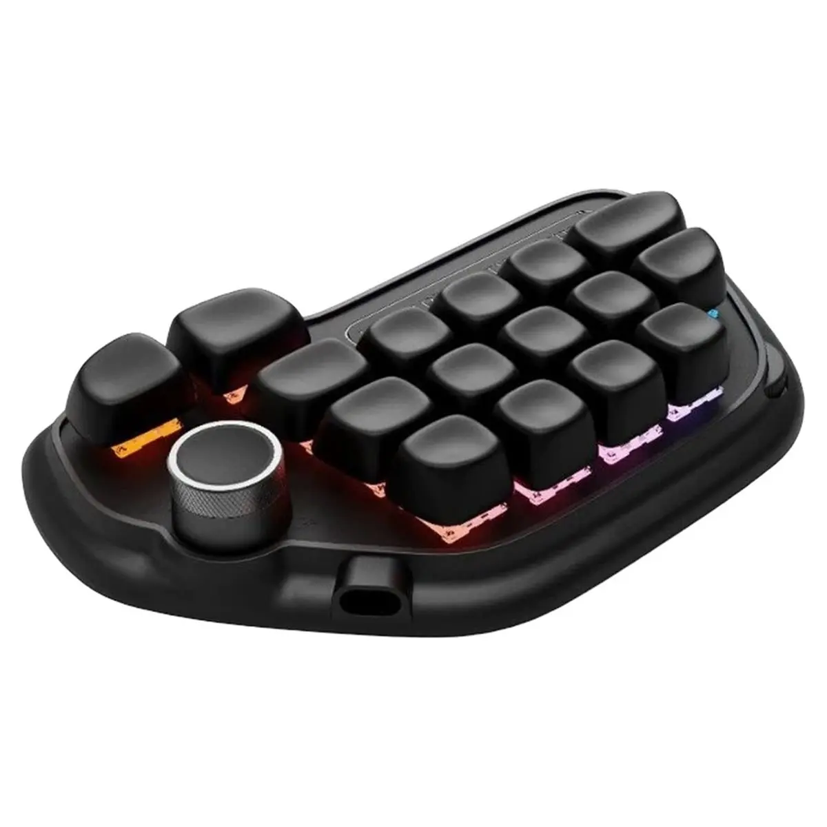 17-Key Mini Keyboard, with 6 Layers of Macro Recording USB Bluetooth 2.4G Wired for Full Key Customization