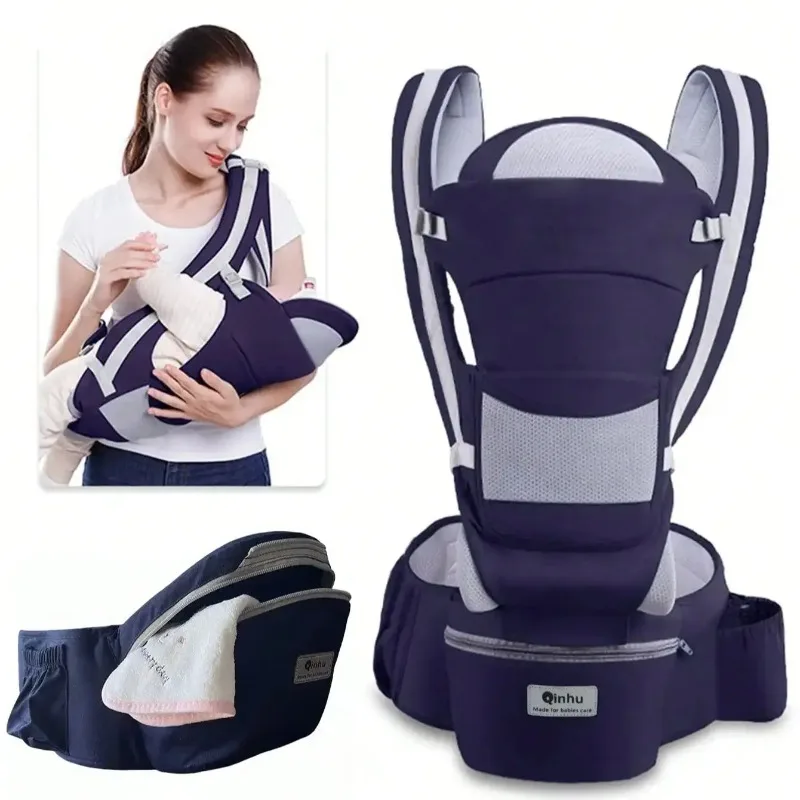 

Portable Baby Carrier Toddler Wrap Shoulders Multifunctional Strap Infant Bag Adjustable Hipseat Shoulder High Quality Sling