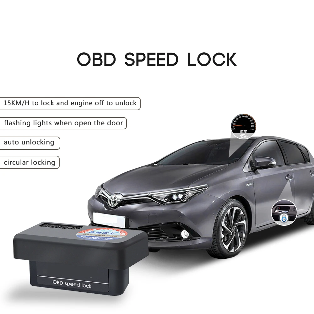 Car OBD Plug And Play Speed Lock Unlock Device For Suzuki Vitara Swift S-cross Ciaz Alivio Etiga Xpander Car Accessories