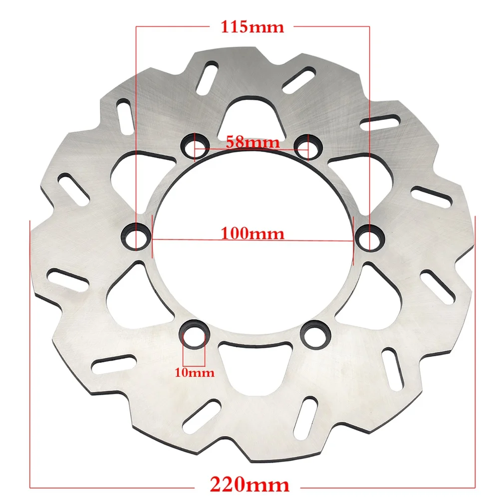 Rear Brake Disc Rotor For KAWASAKI KDX125 KDX200 KDX220 97-06 KDX250 KLX250 05-07 KLX300 97-07 KDX 125 200 220 250 KLX 250 300