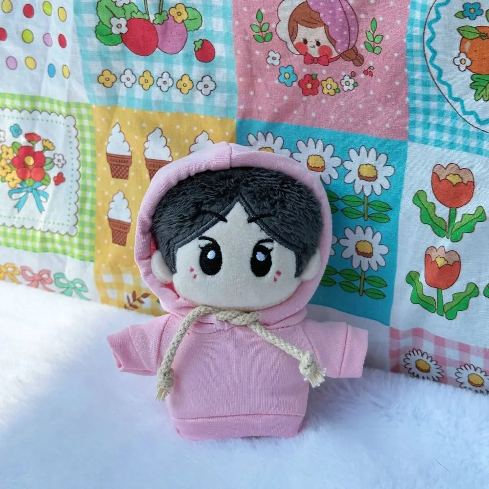 Sweatshirt 10CM Doll Clothes Dress Up Doll Cloth Accessories Solid Color Doll Hoodies Kawaii Cartoon No Attributes Dolls Clothes