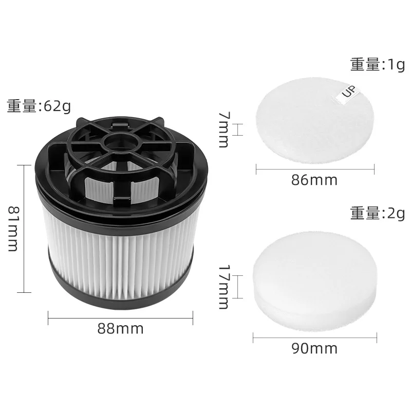 Compatible For Levoit LVAC-200 Vacuum Cleaner Pre-Motor Filter Post-Motor Filter Accessories Replacement Parts