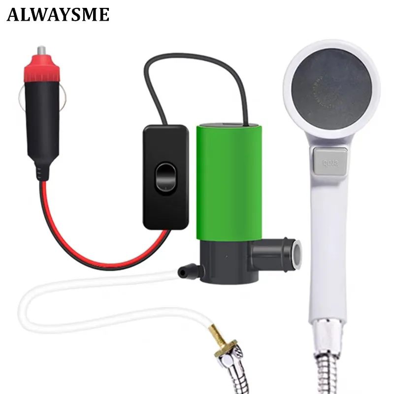 ALWAYSME 12V Exterior Showers For Car Traveler,RV Campers,Boat Marine Yacht