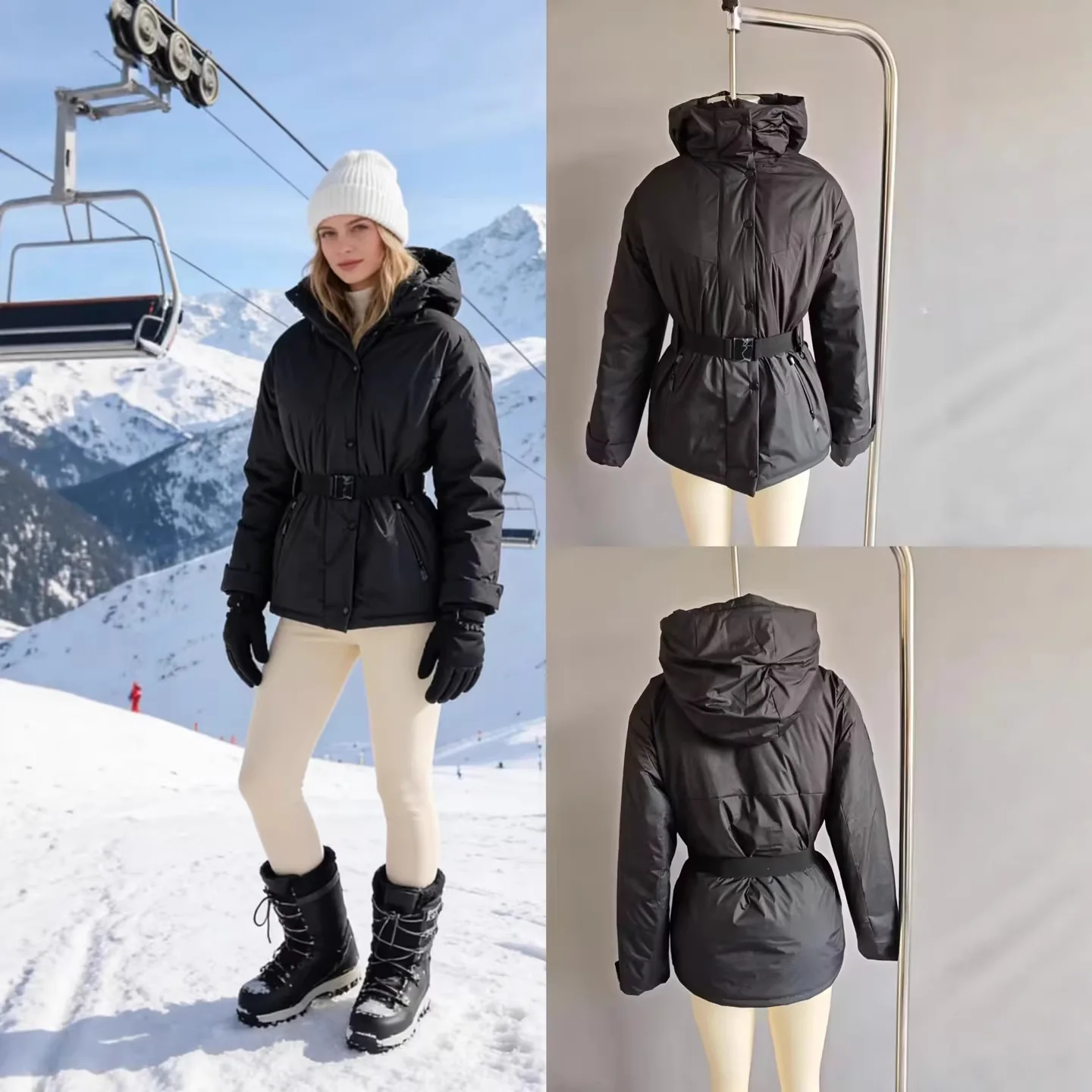 

Женская повседневная хлопковая куртка: простая, универсальная, с капюшоном, на шнуровке, ветрозащитная, однотонная, спортивная верхняя одежда из хлопка