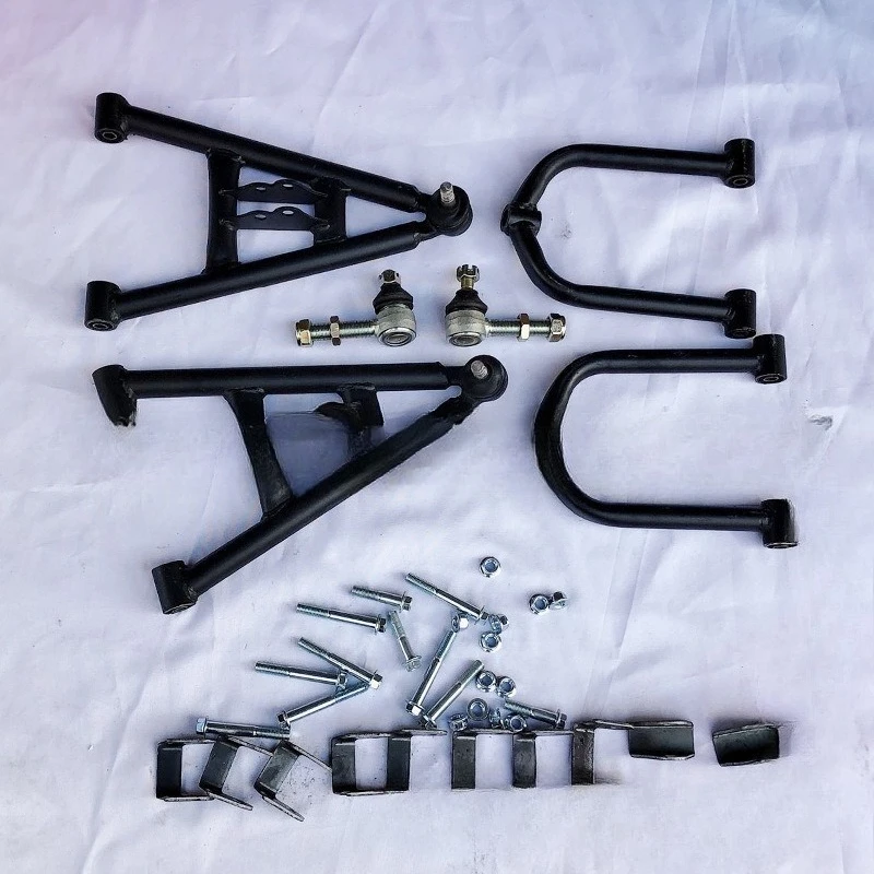 DIY homemade car four-wheel kart front suspension accessories, big bull  car up and down rocker arm swing arm with ball head