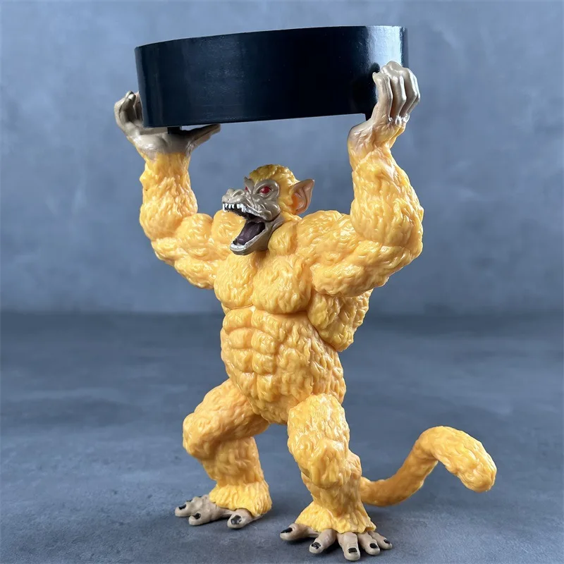 بانداي دراغون بول طبعة مسرح يدوية القرد الذهبي الغوريلا اليدوية دمية منفضة سجائر القرد اليدوية لعبة صغيرة غرفة زخرفة #3
