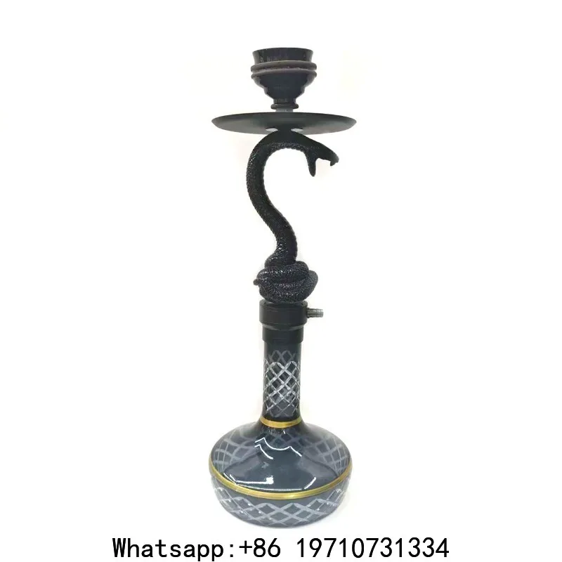 

Middle Eastern Arabic Hookah Craft Resin Small Elbow Snake Snap Bottle Mouth Hookah