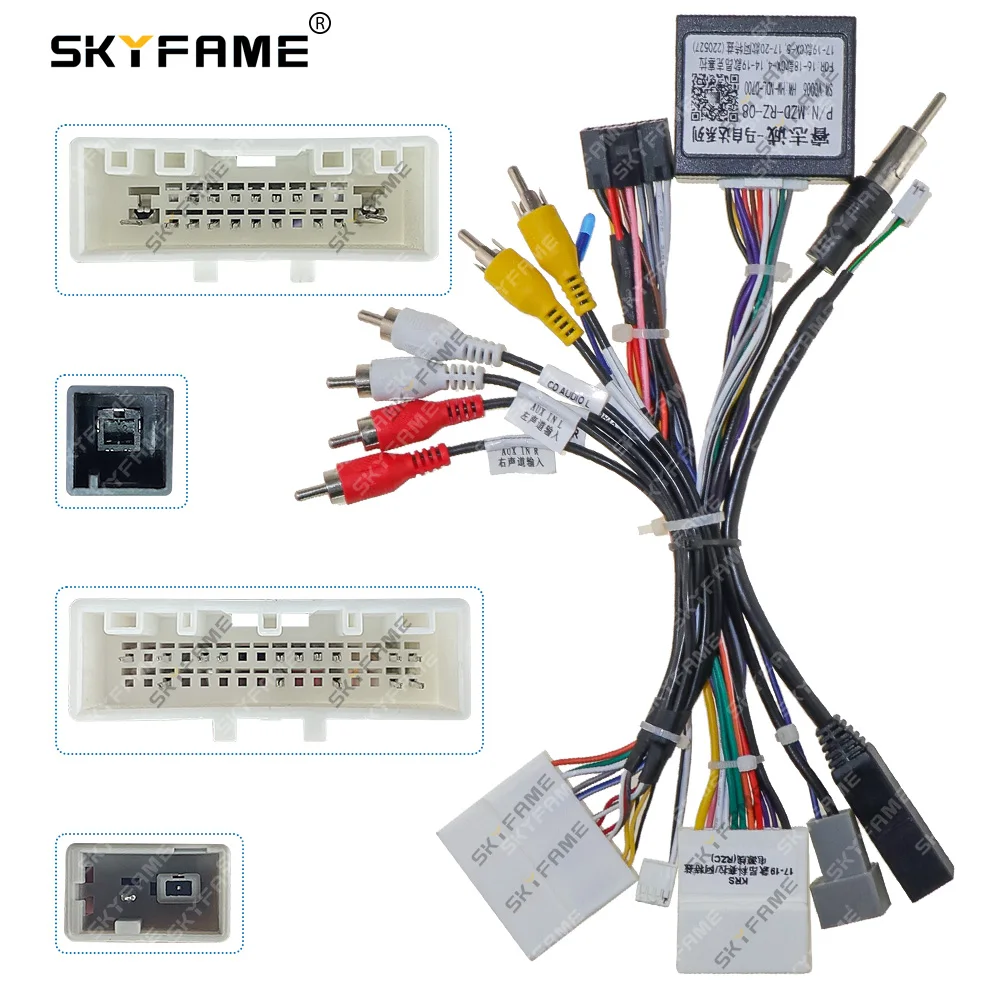 SKYFAME Auto 16 pin Kabelbaum Adapter Canbus Box Decoder Android Radio Power Kabel Für Mazda 3 Axela Mazda 6 Atenza