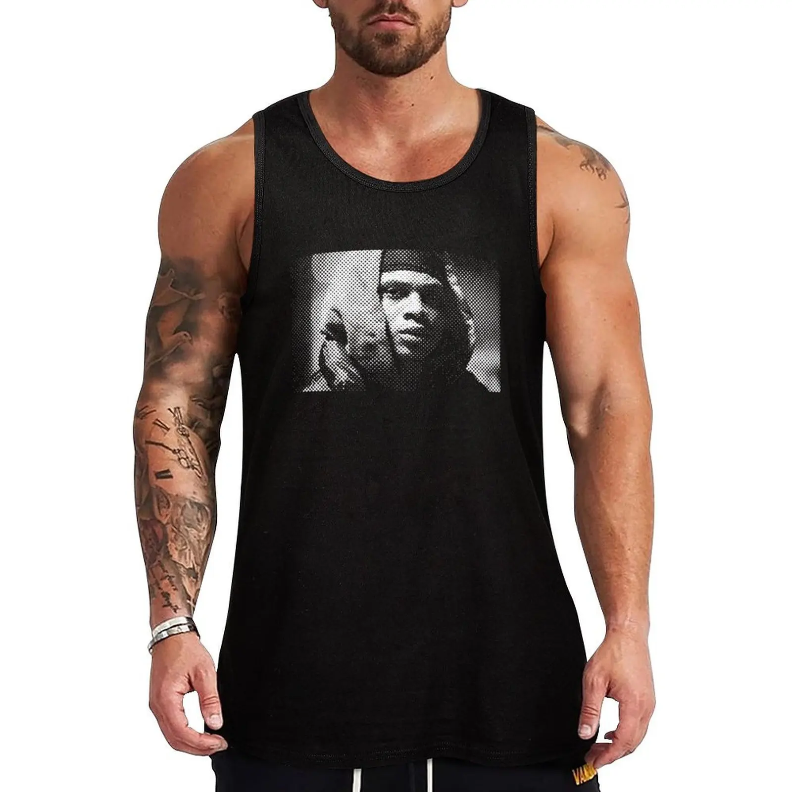 Bodie Broadus The Wire Tank Top gym clothes man fitness summer clothes for men gym accessories man Men's summer t-shirt