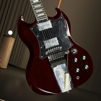 Free Shipping SG Electric Guitar Red Black Mahogany Body Rosewood Fingerboard Rock Exquisite Craftsmanship
