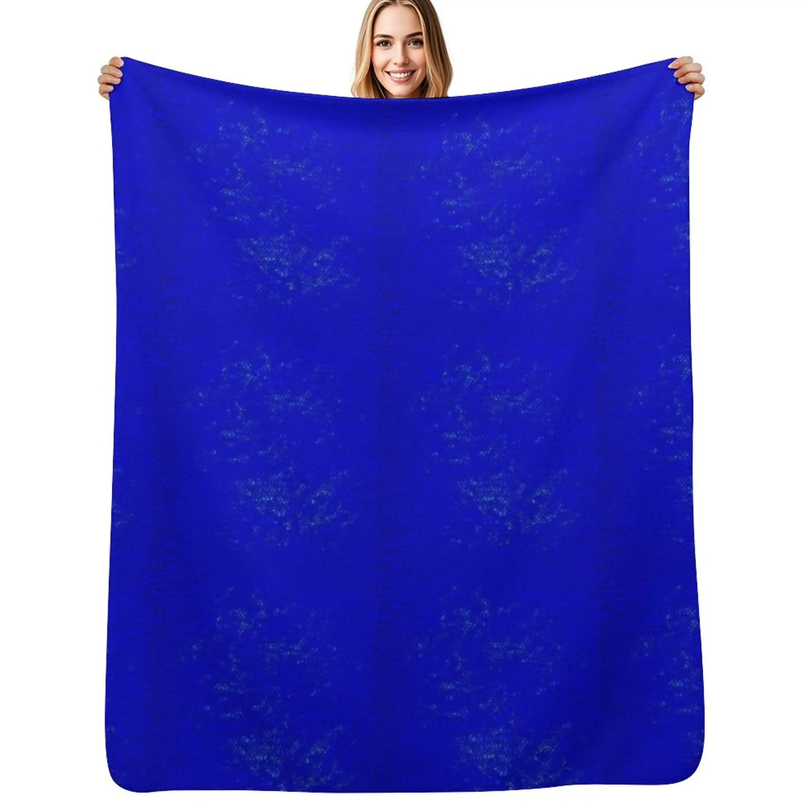 Intense Klein Blue Throw Blanket Decorative Beds Multi-Purpose Sleeping Bag Soft valentine gift ideas Decoratives Blankets