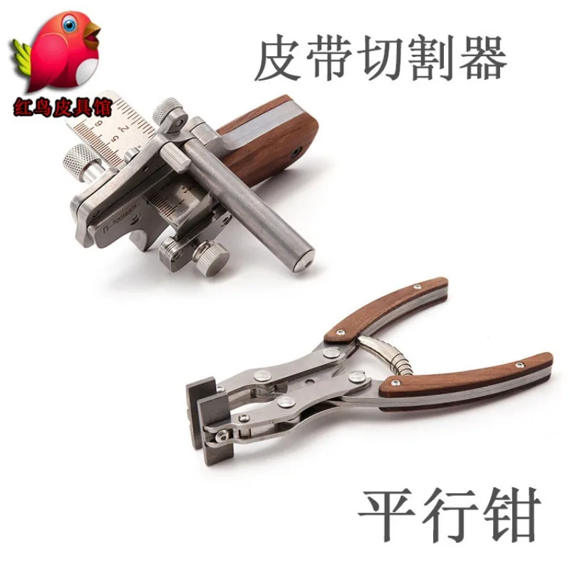 Leather Strip Cutter & Parallel Pliers - Stainless Steel Belt Slicer Tool for DIY Leather Working