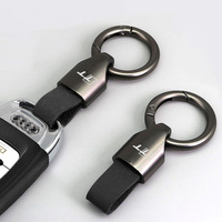 Suede Leather Zinc Alloy Car Keyring Keychain Gift For Audi A1 A3 A4 8P 8L 8V A5 B6 B7 A6 A7 C5 C6 Q3 Q5 Q7 4F S3 S4 S6 RS3 TT