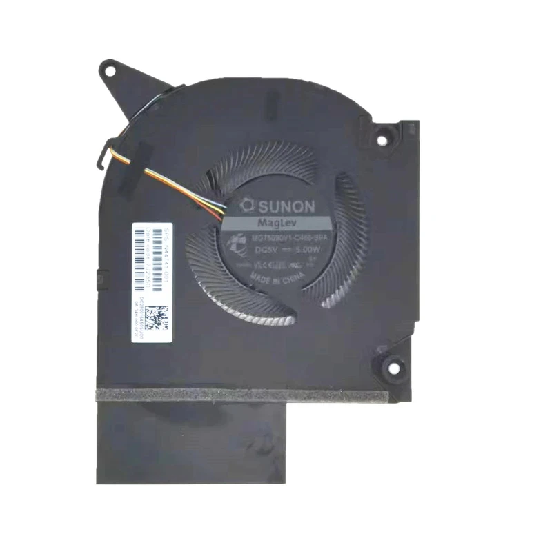 PP 5V  New  Fan for HP OMEN 9 PLUS 16-U 16-WF 16-XF TPN-C167 TPN-C168 Series N44741-001 MG75090V1-C460-S9A MG75090V1-C450-S9A
