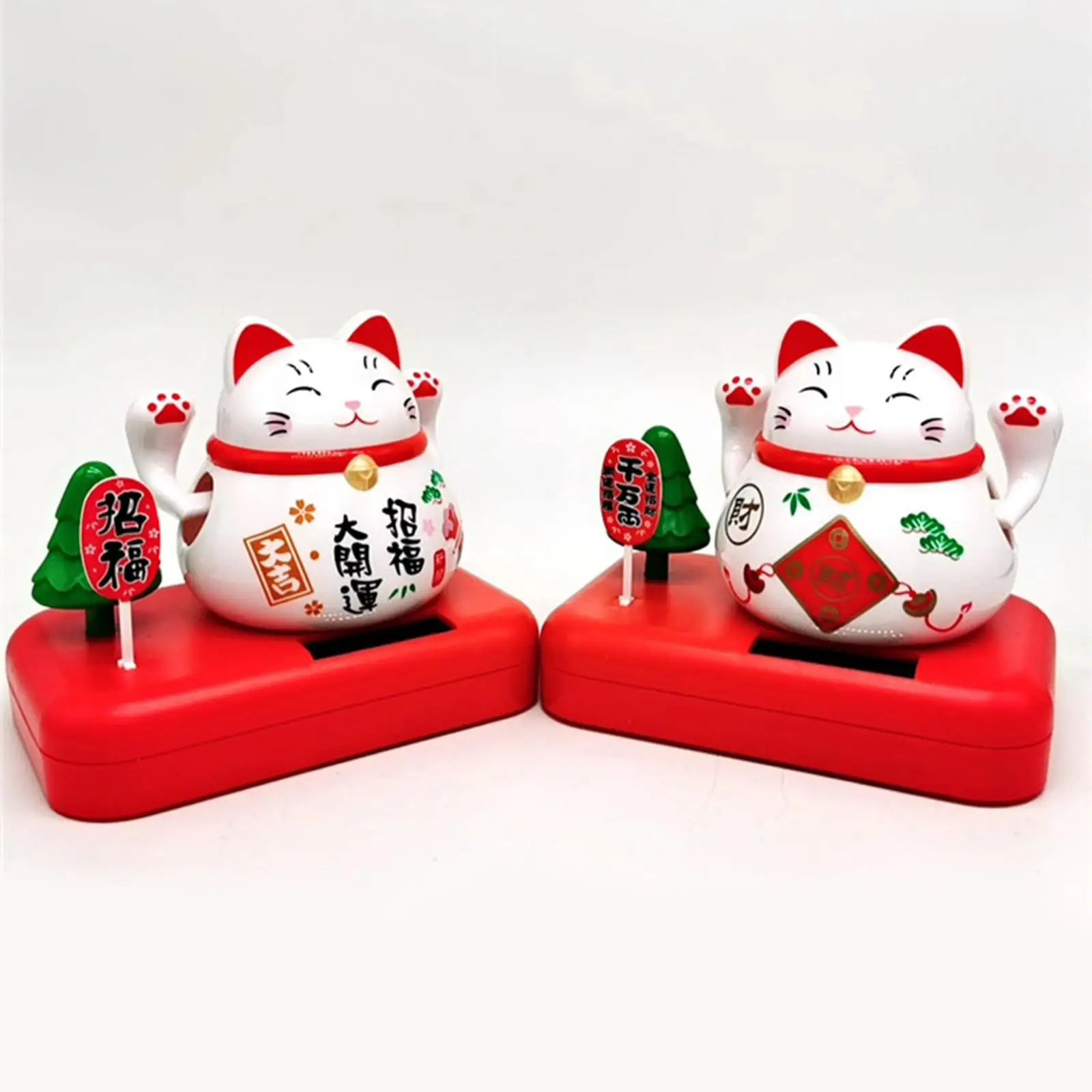 Funny Solar Dancing Figure Toy Swing Blessing Cat Office Decor