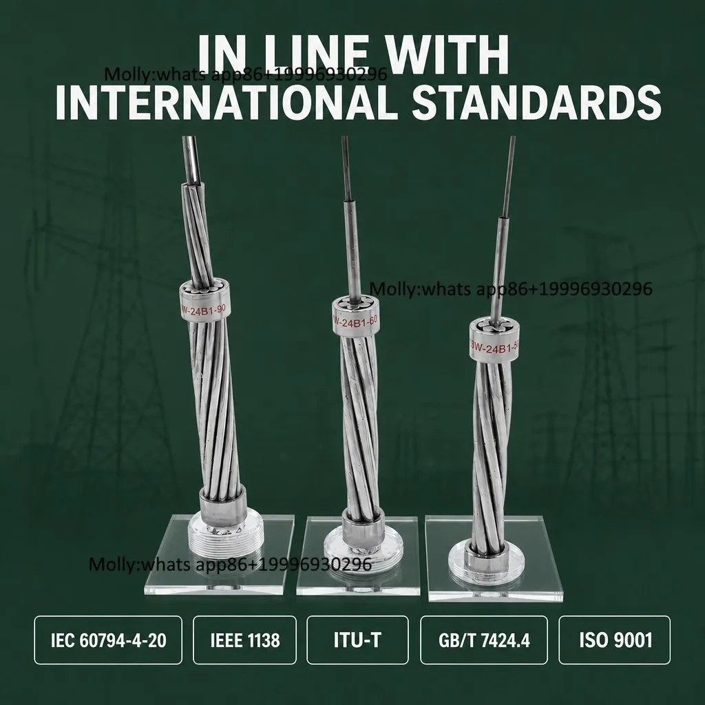36 Core Outdoor Networking OPGW Optical Ground Wire Fiber Optic Cable